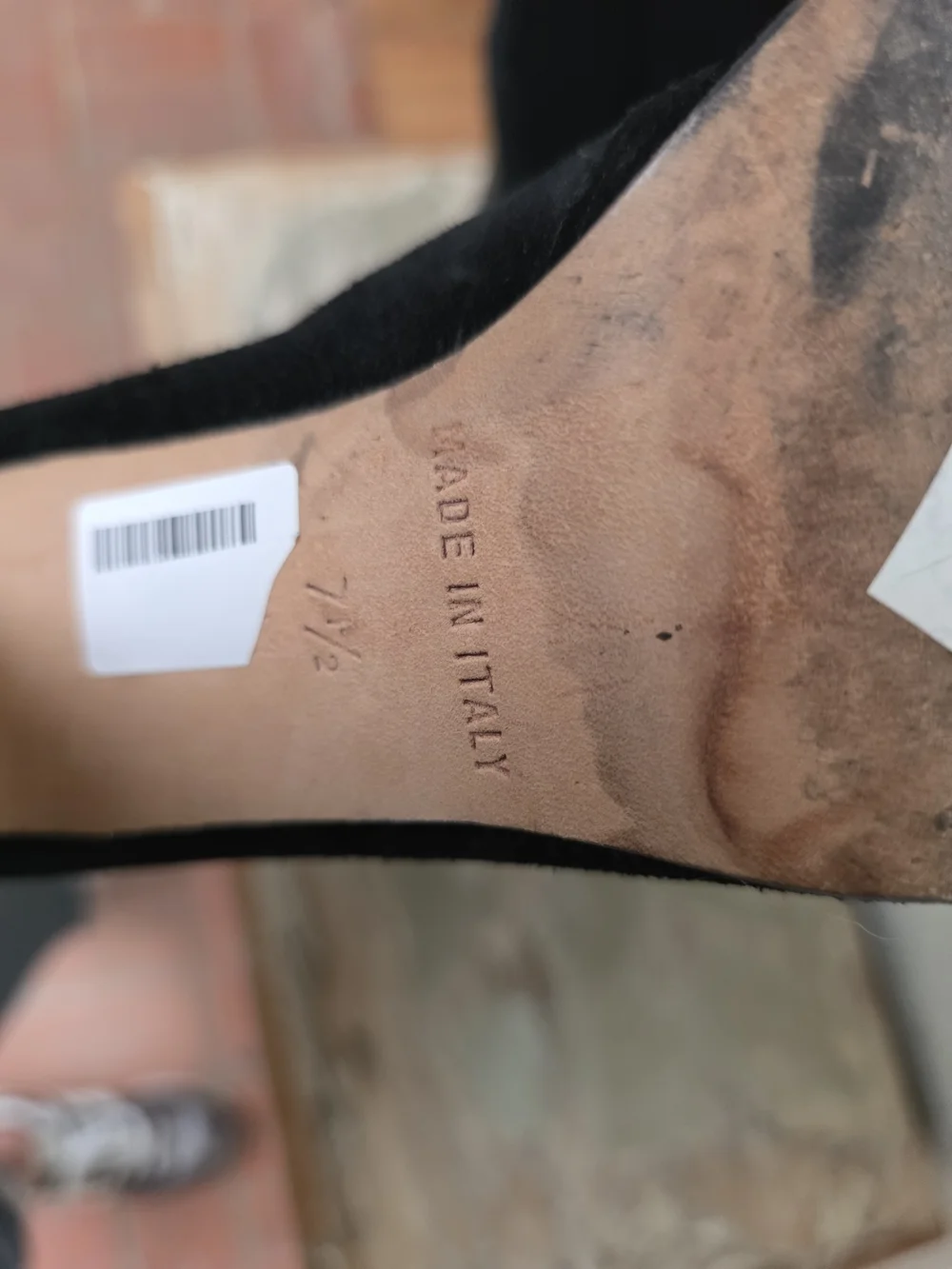 Michael Kors Made In ITALY Black Suede Sculpted Pointed Ankle Boots